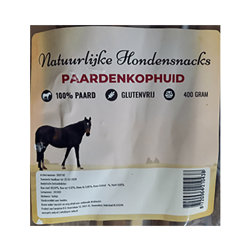 Chikko Quality - Paardenkophuid - 100% Natuurlijk  & Glutenvrij - 400gr