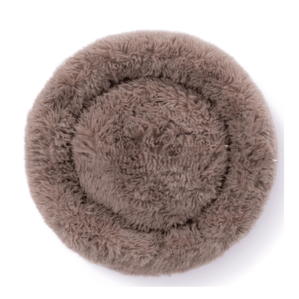 Paco - Fluffy Hondenkussen - 100cm - Rond - Beige