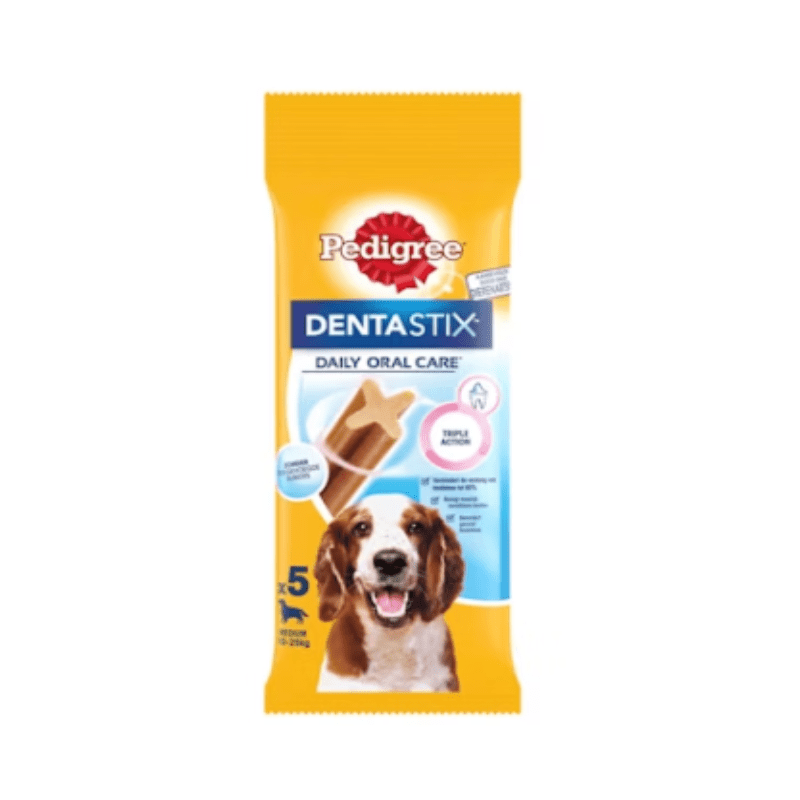 Pedigree - Dentastix Soin Buccal - Dents Saines - Medium - 5 pièces - 128 grammes