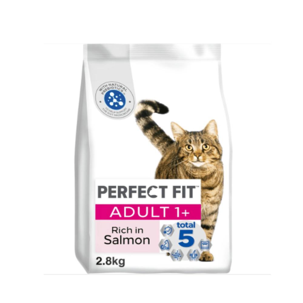 Perfect Fit - Adult 1+ - Kattenbrokjes Zalm - 2.8kg - Diergigant