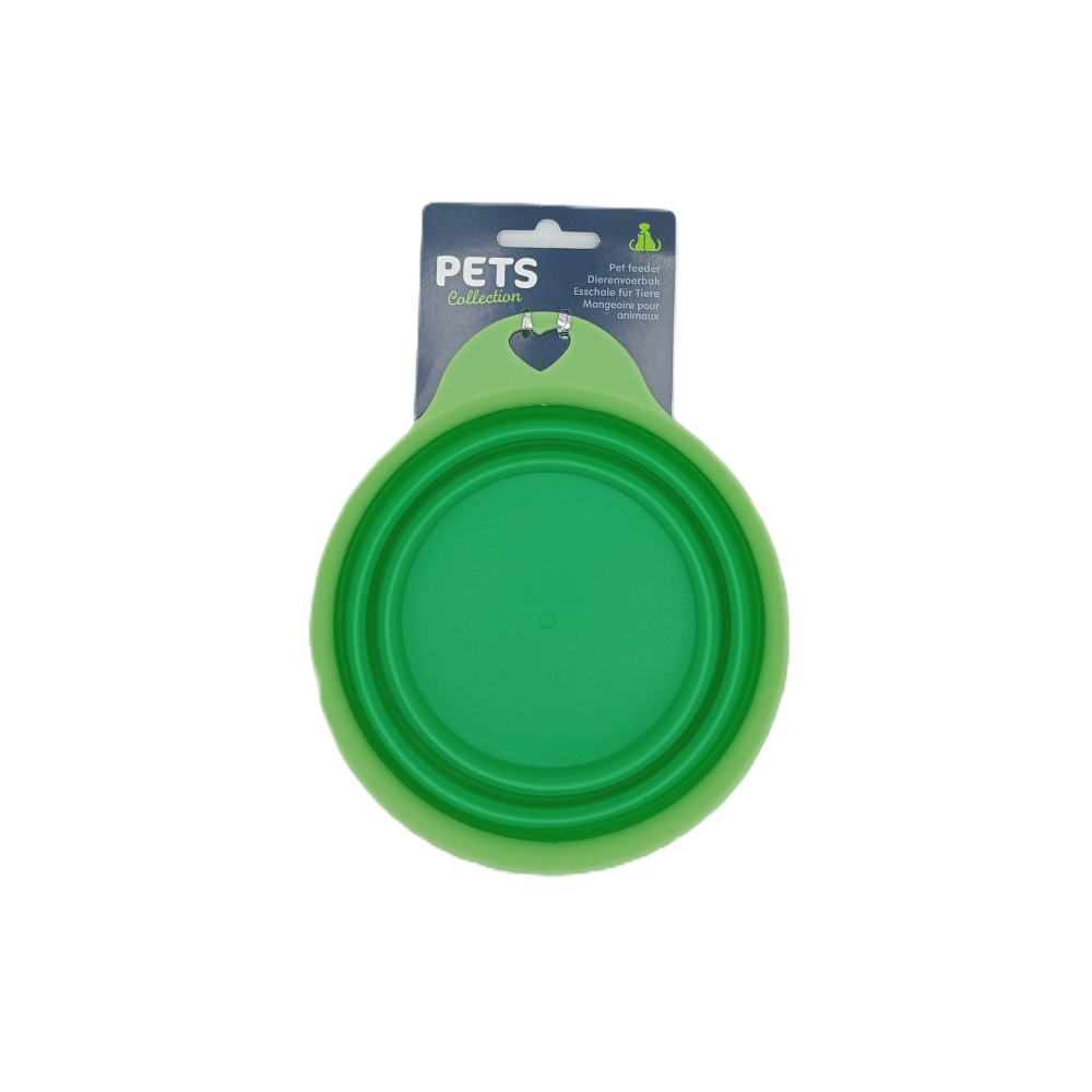 Pets Collection - Opvouwbare Voer - & Drinkbak Groen – Voor Onderweg! - Diergigant