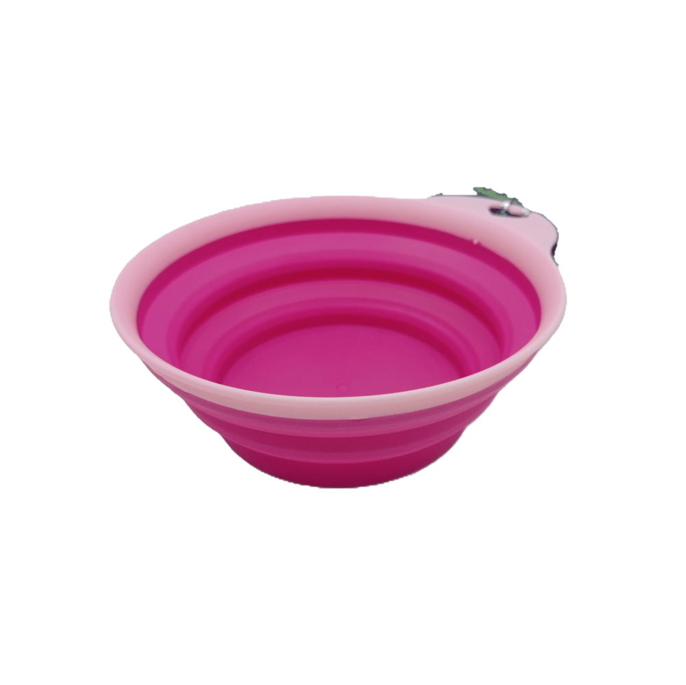 Pets Collection - Opvouwbare Voer - & Drinkbak Roze – Voor Onderweg! - Diergigant