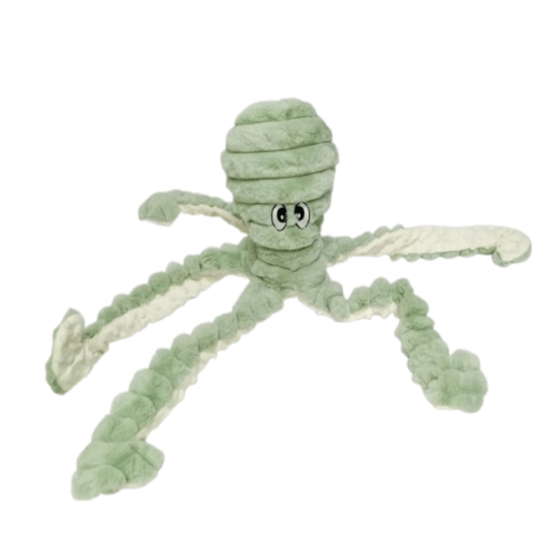 Quapas! - Hondenknuffel Octopus - Groen - Pluche Speelgoed - 66 cm