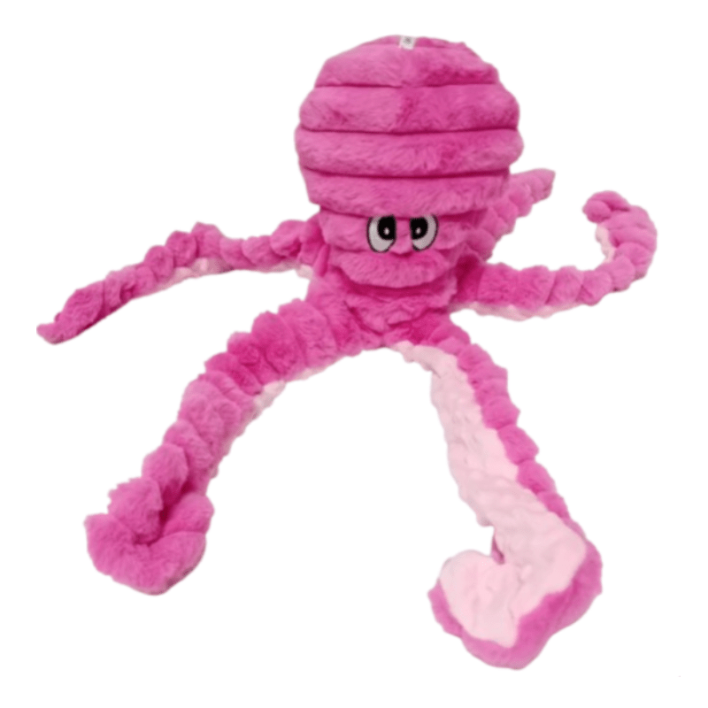 Quapas! - XXL Hondenknuffel Octopus - Roze - Pluche Speelgoed - 66 cm