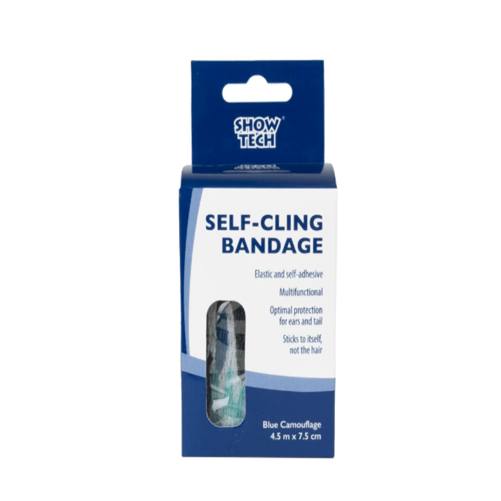 Show Tech - Zelfklevende Bandage - Blauw Camouflage 🐾 Voor Optimale Bescherming! - Diergigant