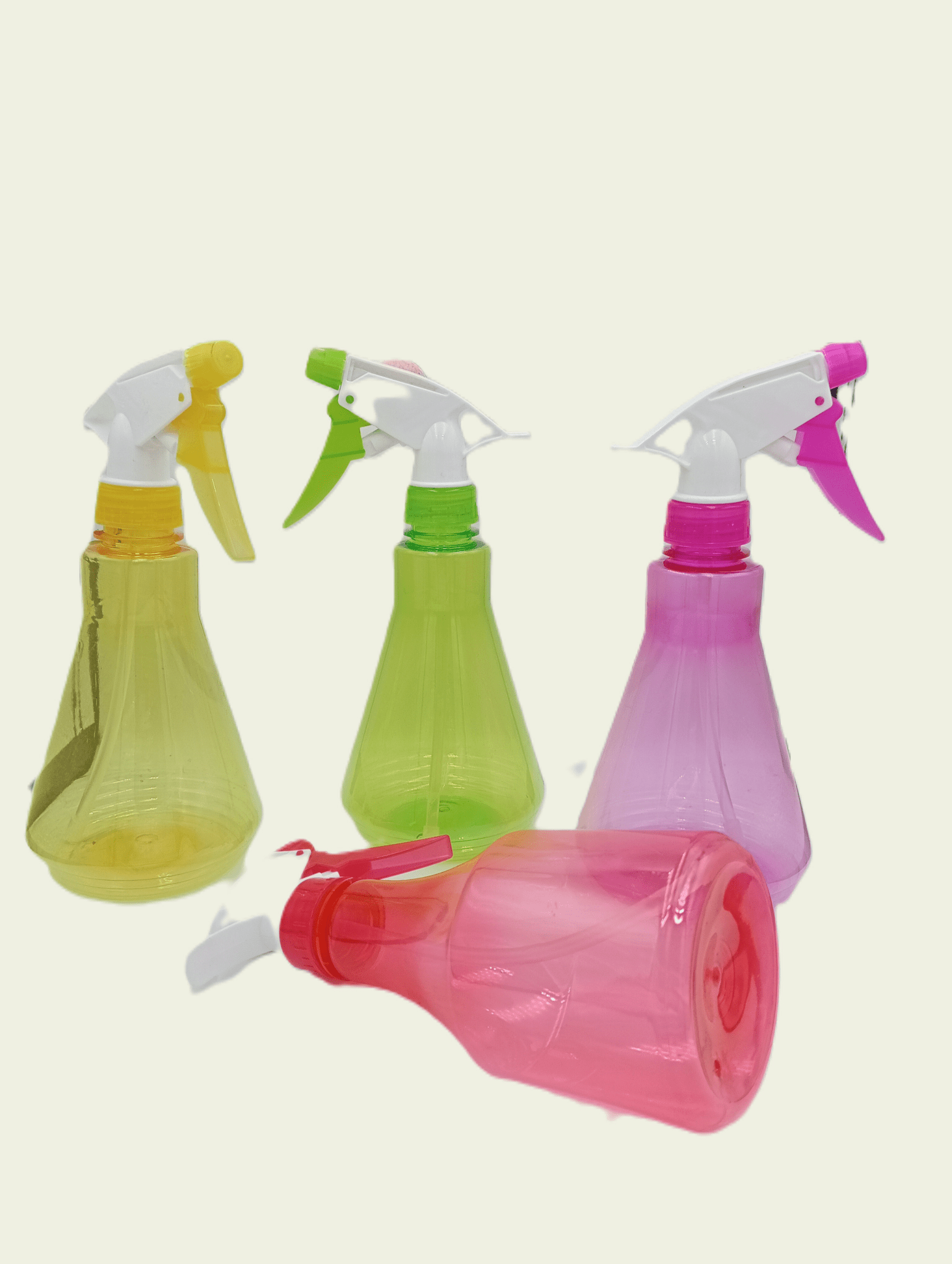 Sprayflakony - Żółty/Zielony/Różowy/Czerwony - ± 300ml