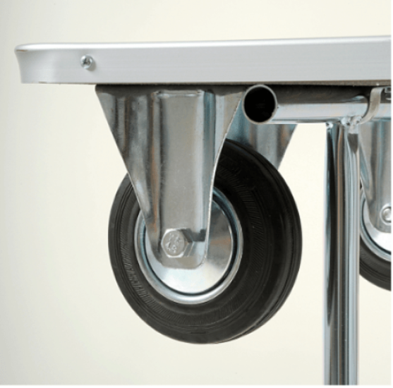Stevige en functionele opvouwbare trimtafel met wielen - Diergigant