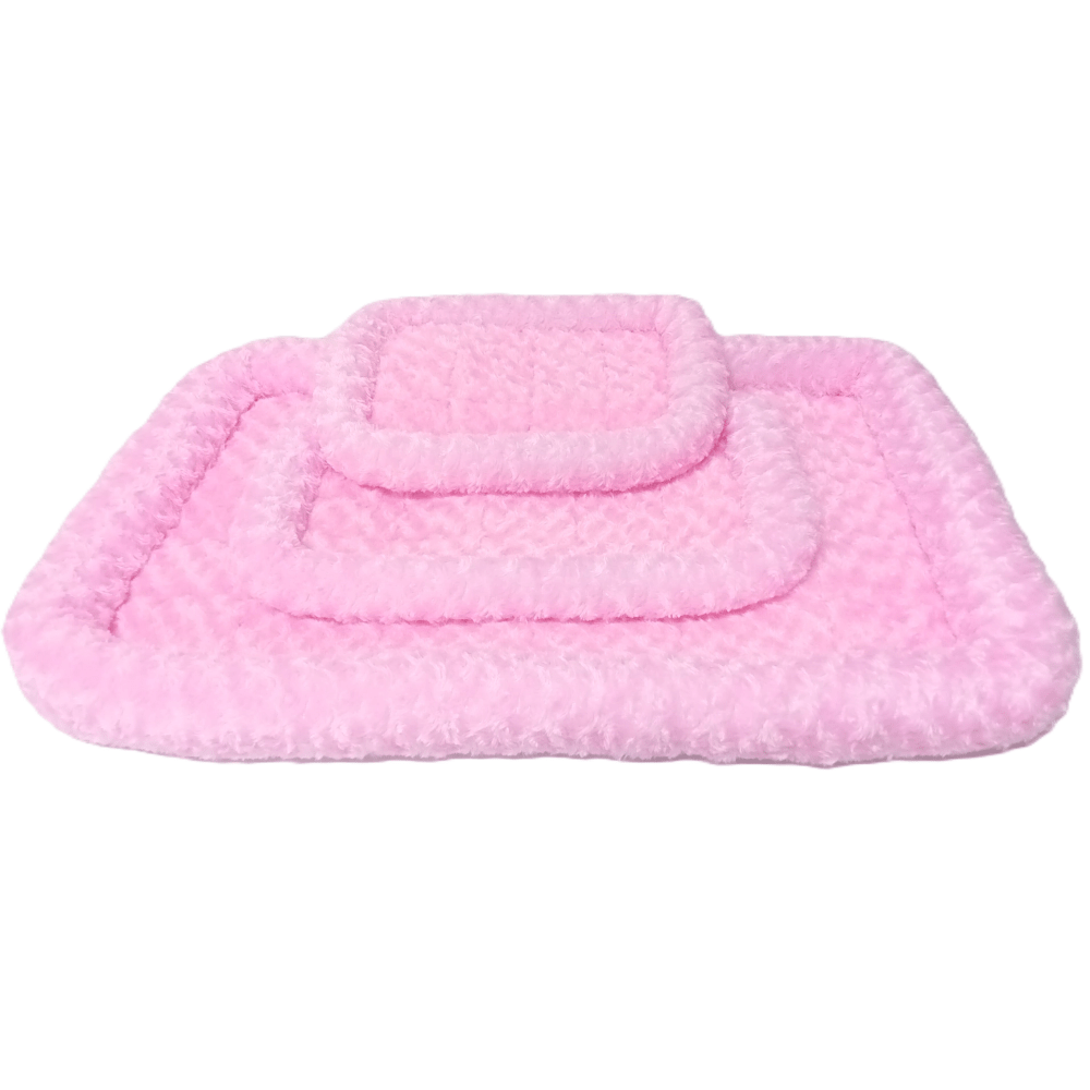 Superweiches Plüschkissen – Rosa – Hunde und Katzen – erhältlich in S, M und L