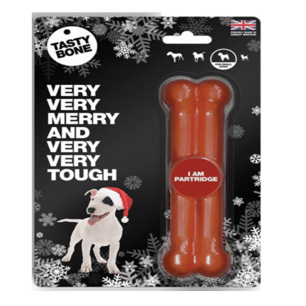Tasty Bone - Os à mâcher - Noël - Plaisir de mâcher - Perdrix - 15cm