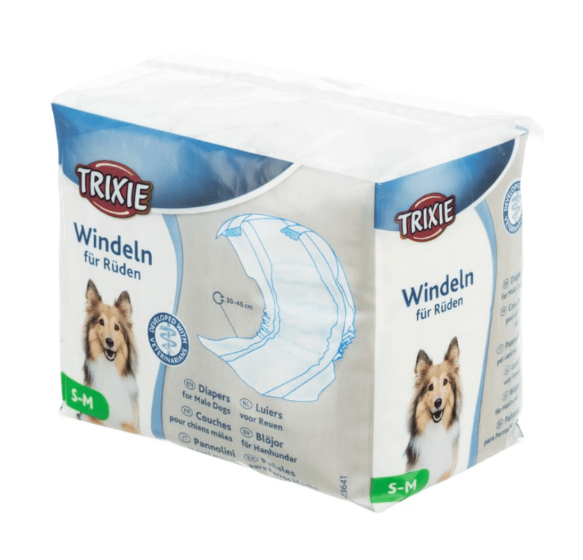Trixie - Diapers for Male Dogs - Comfort & Hygiene - 30-46cm - S-M