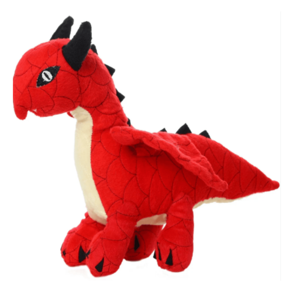 Tuffy - Mighty Red Dragon - Supersterk, Duurzaam & Zacht - 40cm