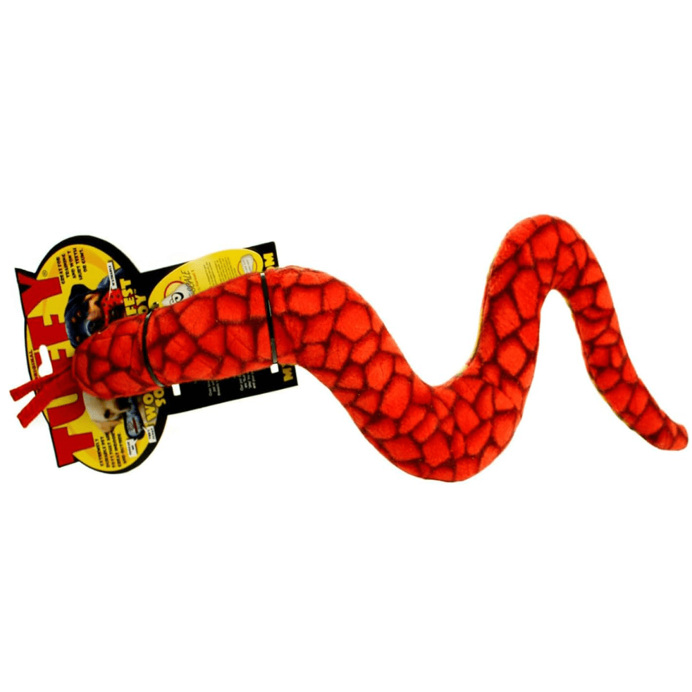 Tuffy - Rode Slang - Scarlet - Sterk, Zacht & Speelproof - 54cm