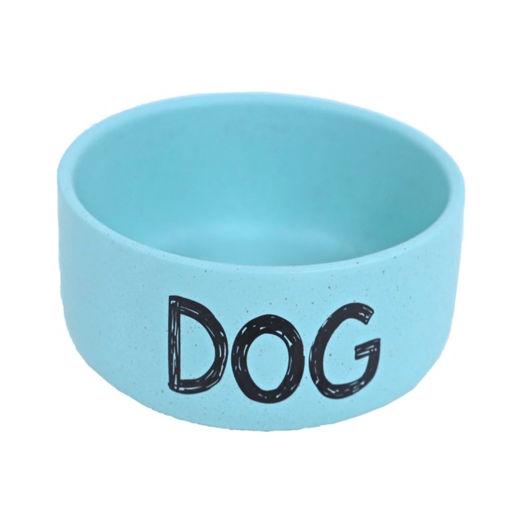 Feeding and Water Bowl - Matte Mint Blue - for Small to Medium Dogs - 12cm