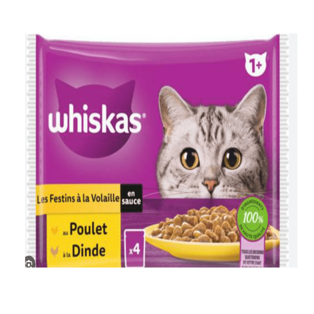 Whiskas - Meal Pouches Chicken - Complete Nutrition for Cats - >1yr