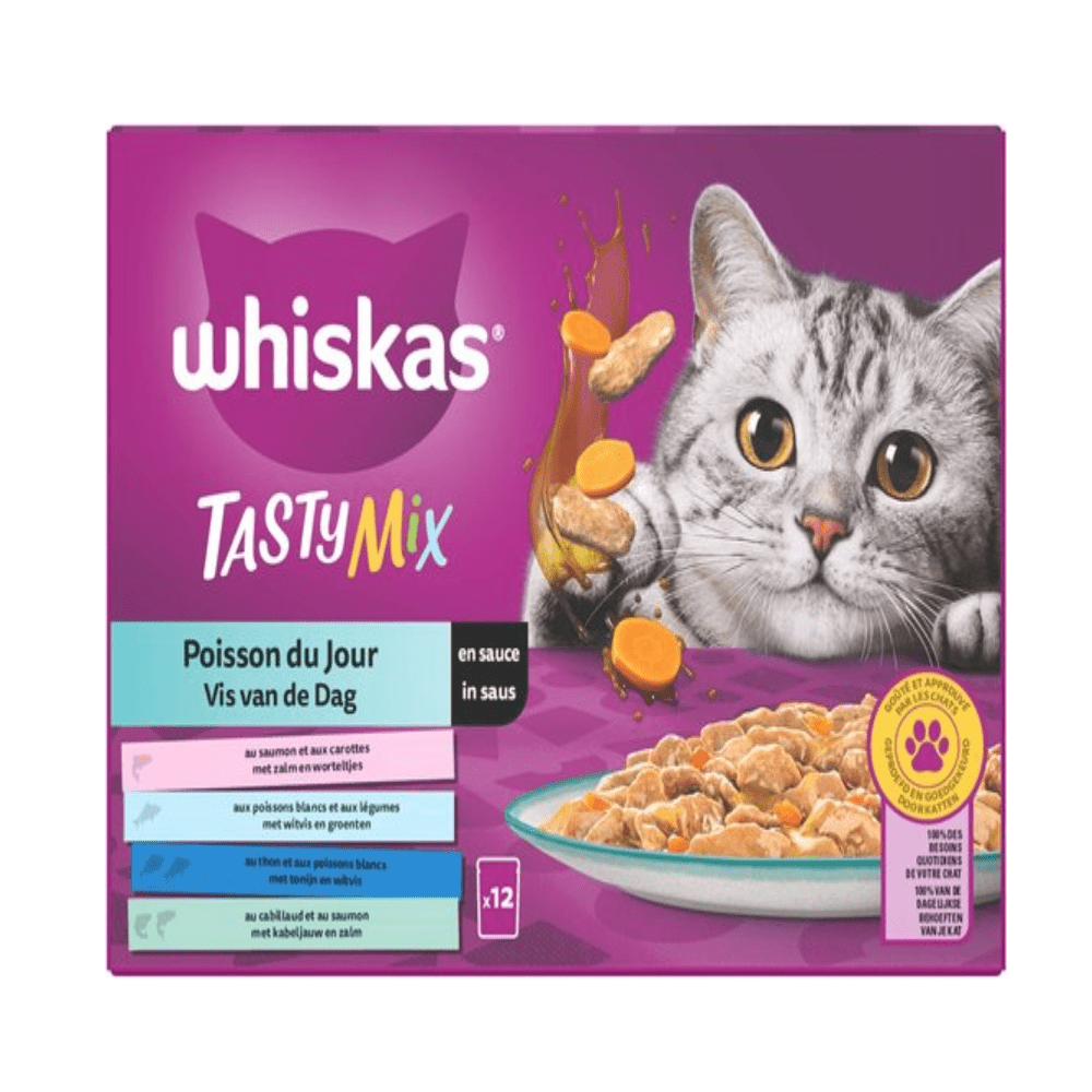 Whiskas - Tasty Mix - Fish in Sauce - 12 x 85 grams