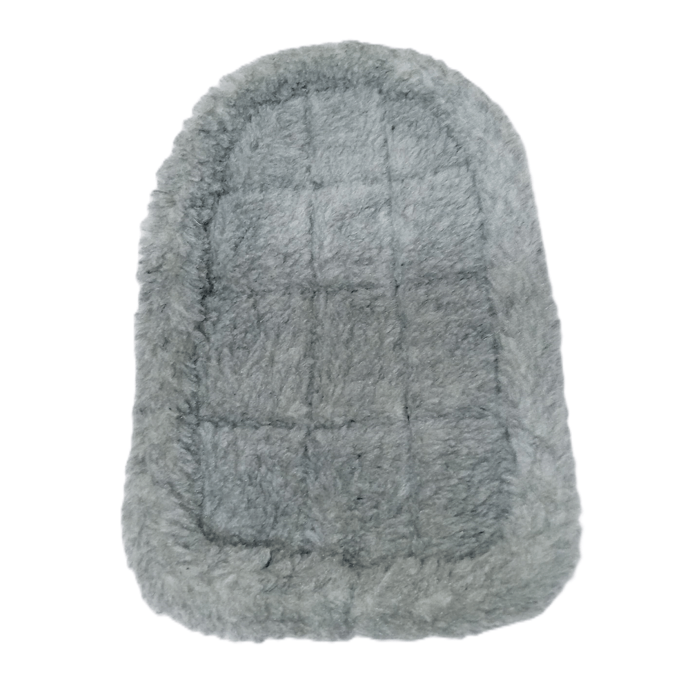 Zacht bench kussen - Grijze Pluche - Comfortabel Voor Kleine Honden & Katten - Diergigant