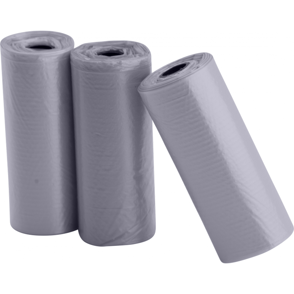 Navulning af affaldsposer til 8-i-1 holder - 15 stk. grå