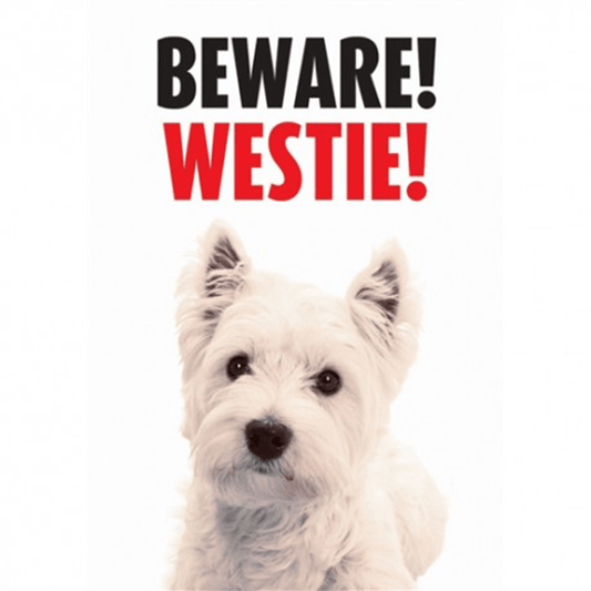 Beware Westie Plastic