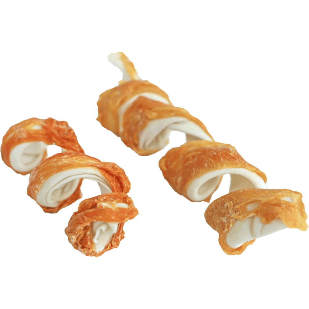 Chikko Quality - Buffalo skin Wokkel with Chicken - 5 pieces - 15cm