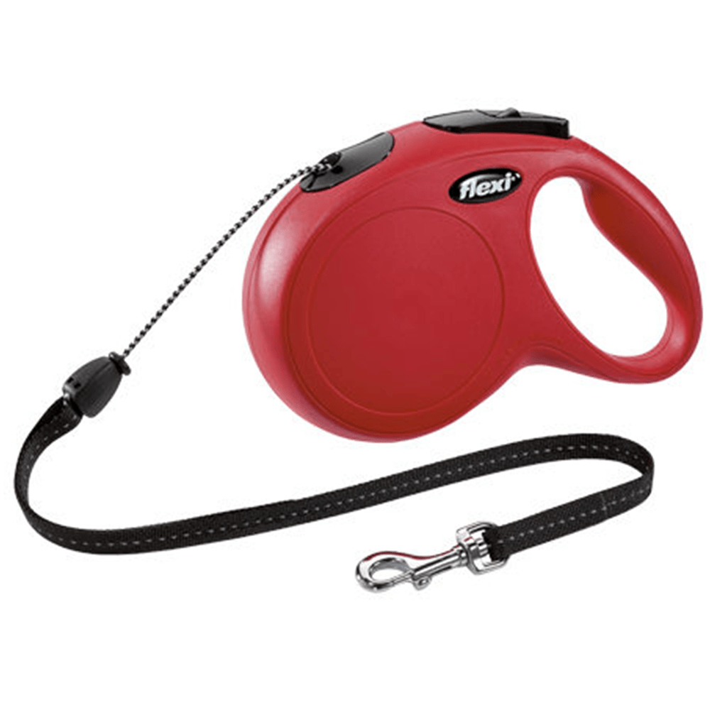 Flexi Retractable Leash Cord for Dog Cat Red XS