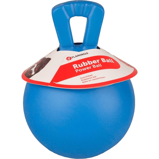 Hondenspeelgoed rubber power bal - Blauw - Diergigant