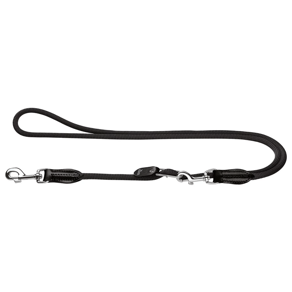 Hunter - Vario Lijn Freestyle - Laisse réglable pour chien - Noir - 10mm x 260cm
