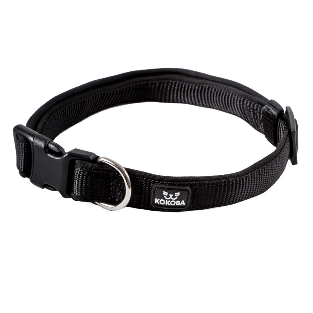 Kokoba Halsband Zwart Extra Soft Meerdere Maten