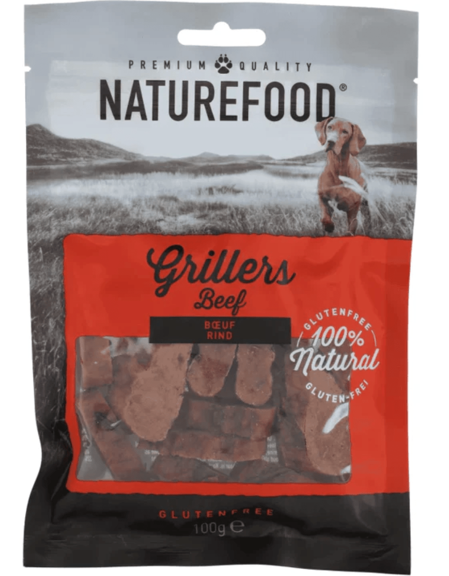 Naturefood Grillers Beef 100g Healthy and Grain free Dog Snacks