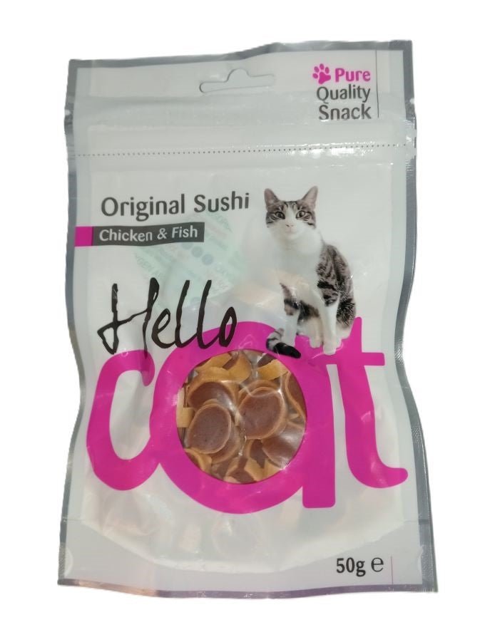 Pure Hello Cat Chicken Fish Sushi 50 grams Diergigant