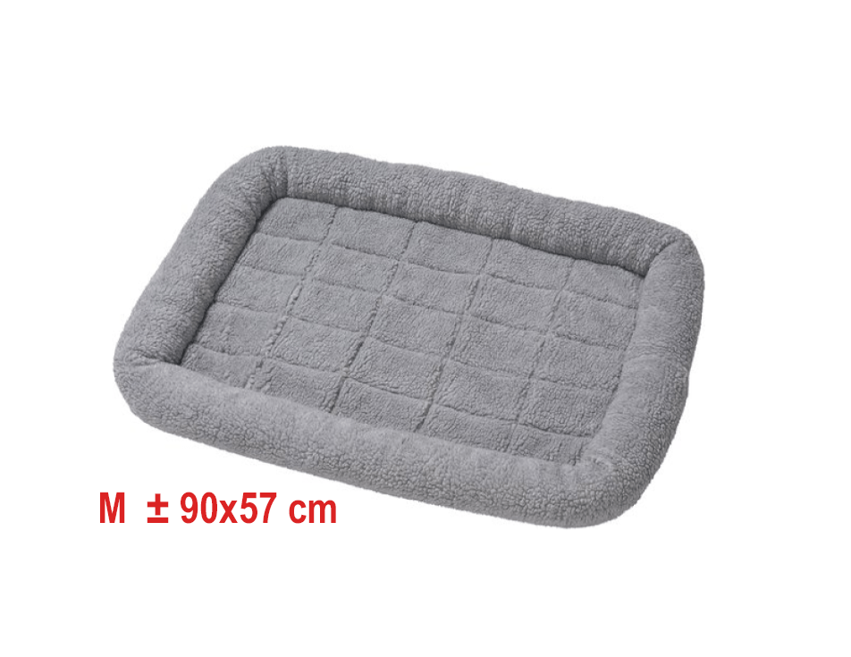 Savic - Bumper Liegebett Grau - L - Bequeme Hundekissen - 90x57cm