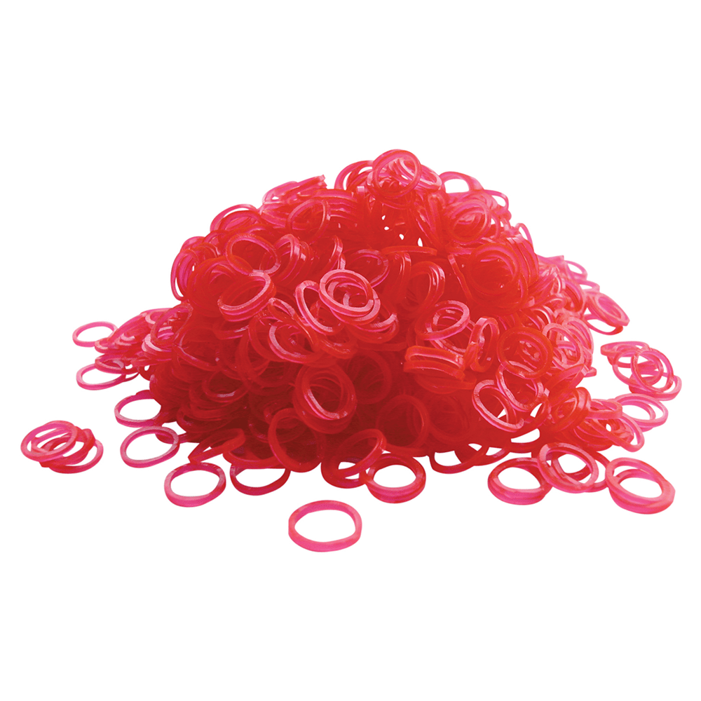 Show Tech - Elastiekjes Rood - 1000 Stuks