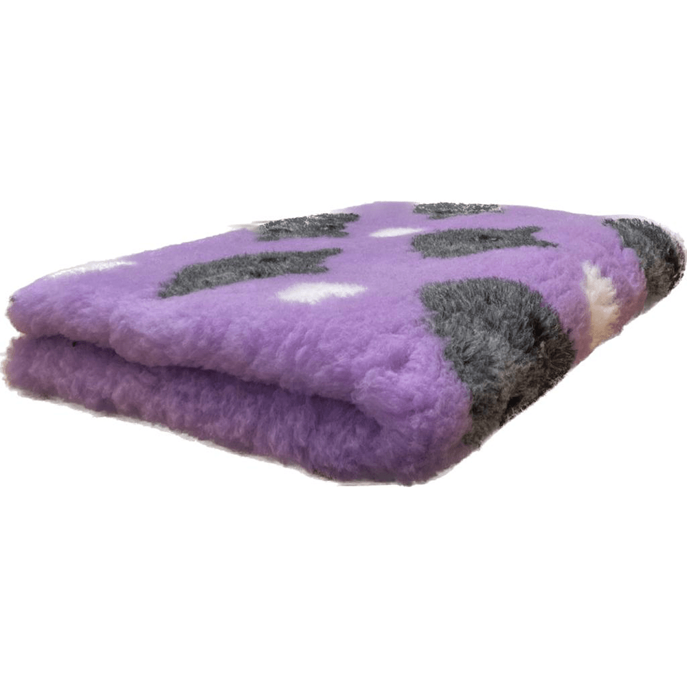 Vetbed lila Met Grijs Nijlpaard - Zonder Antislip - 100 x 150cm