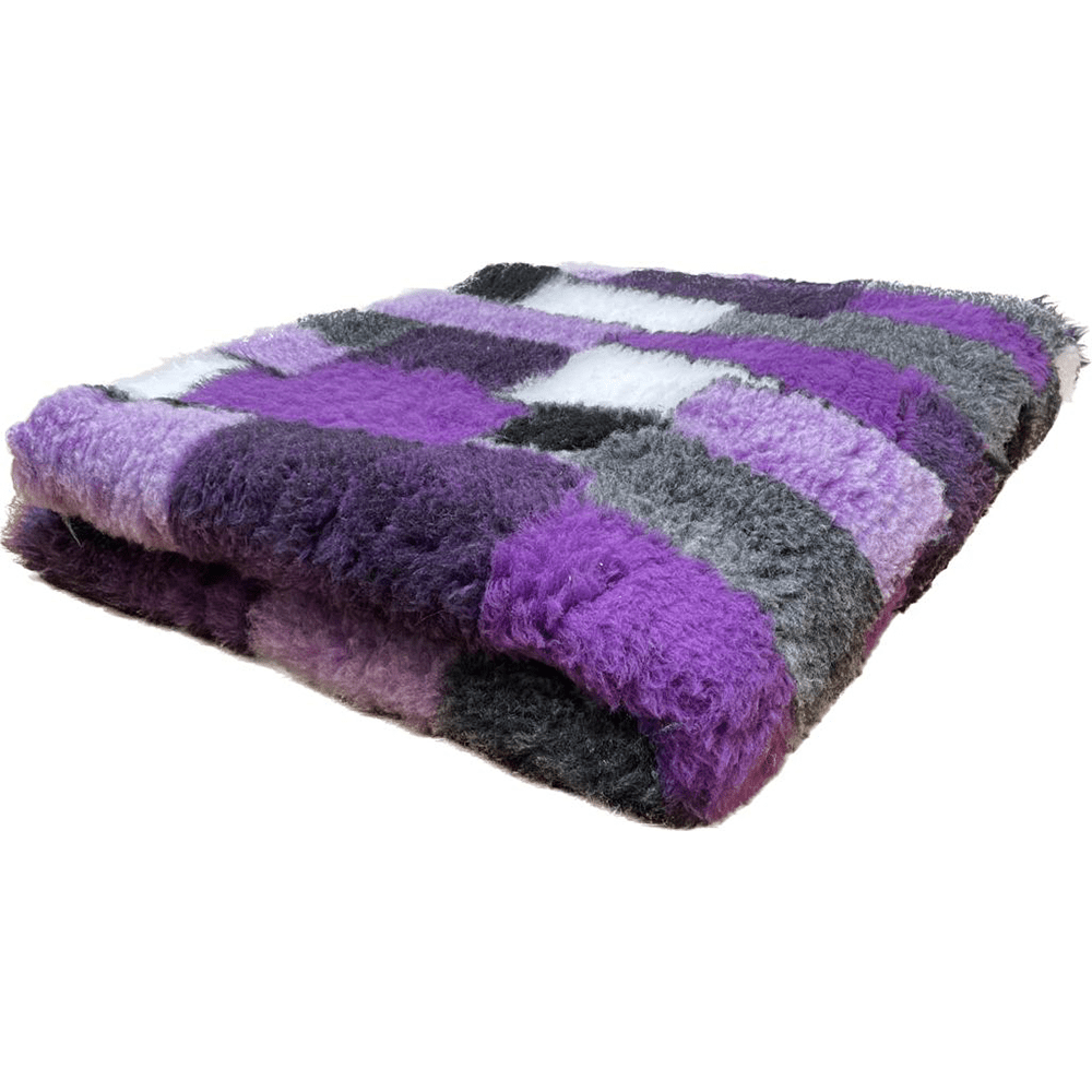 Chikko Quality - Anti-slip Vetbed - Patchwork Purple White Gray