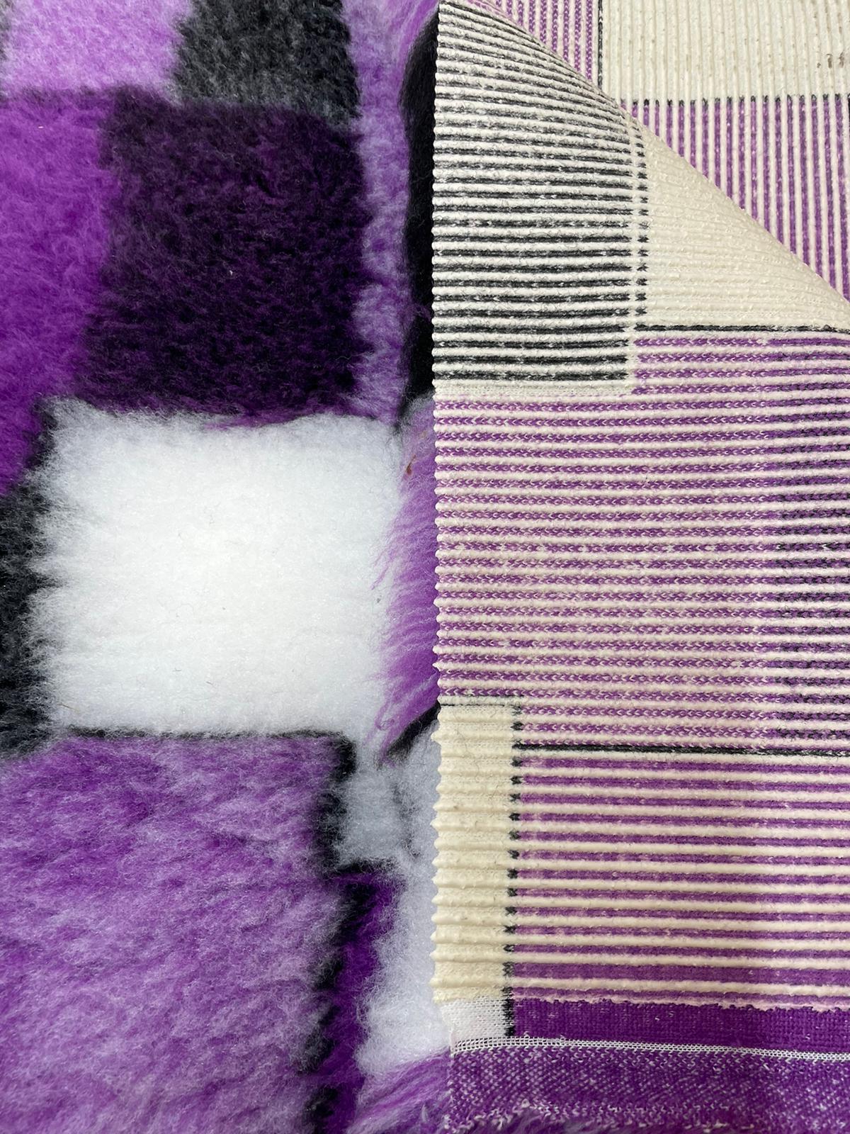 Chikko Quality - Anti-slip Vetbed - Patchwork Purple White Gray