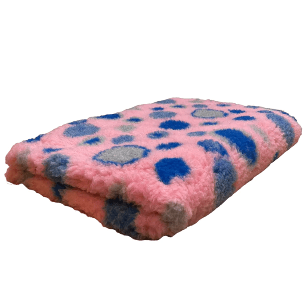 Chikko Kvalitet - Antislip Vetbed - Cirkler lyserød blå grå