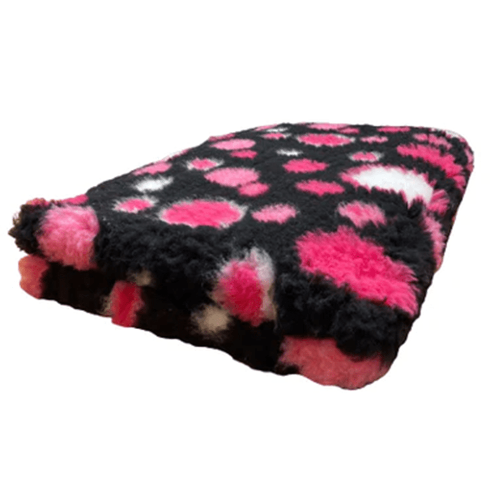 Chikko Quality - Antislip Vetbed - Circles zwart roze wit