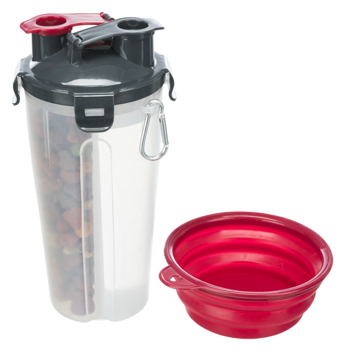 Trixie Wasser- & Futternapf 2-in-1 mit Reiseschale